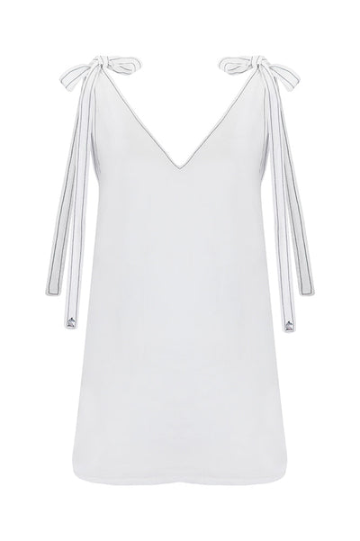 Sunset in Myndos Linen Dress