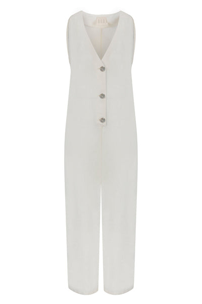 By the Lake Maggiore Linen Jumpsuit