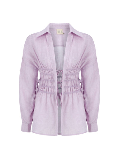 Everything's About Me Keten Gömlek - Lavanta Mor