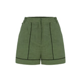 A Short Talk Keten Şort - Beyaz