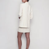 At Good Old Pera Keten Ceket - Yulaf Çizgili