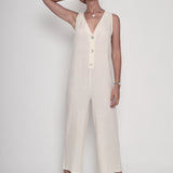 By the Lake Maggiore Linen Jumpsuit