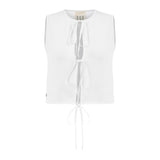 Deep Down Inside Keten Bluz - Beyaz