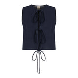 Deep Down Inside Keten Bluz - Beyaz